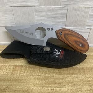 Browning RMEF Model 087 Fixed Blade Knife With Cloth Sheath